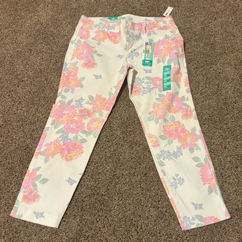 Old Navy Floral Pixie Pants